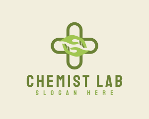 Chemist - Green Chemist Pharmacy Cross logo design