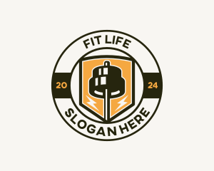 Gym Shield Fitness Trainer logo design