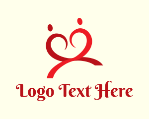 Online Dating Site - Couple Dating Love logo design