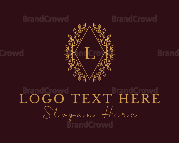 Premium Wreath Ornament Logo