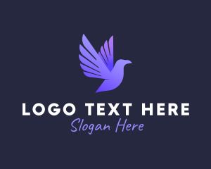 Pigeon - Zoo Flying Bird logo design