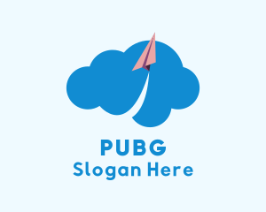 Paper Plane Cloud Logo