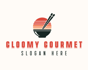 Asian Bowl Gourmet logo design