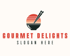 Asian Bowl Gourmet logo design