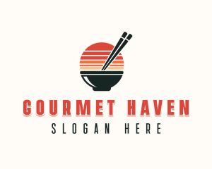 Asian Bowl Gourmet logo design