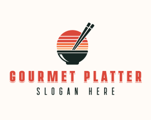 Asian Bowl Gourmet logo design