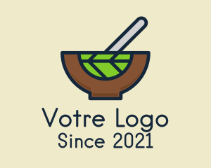 Leaf - Vegan Salad Bowl logo design