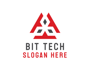 Tech Cyber Diamond Symbol logo design