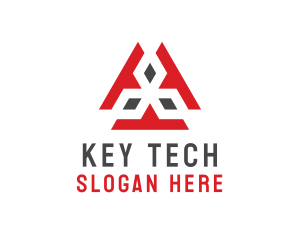 Tech Cyber Diamond Symbol logo design