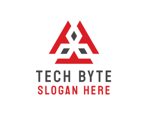 Computing - Tech Cyber Diamond Symbol logo design