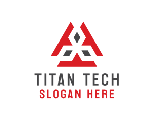 Tech Cyber Diamond Symbol logo design