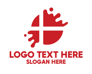 Tourism - Denmark Flag Splash logo design