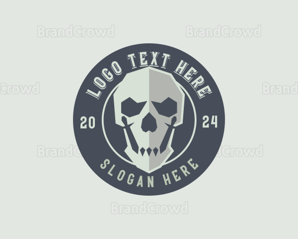 Skull Army Weapon Logo