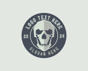 Weapon - Skull Army Weapon logo design