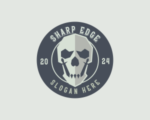 Skull Army Weapon logo design