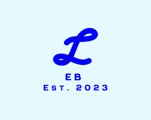 Loop - Simple Cursive Letter L logo design