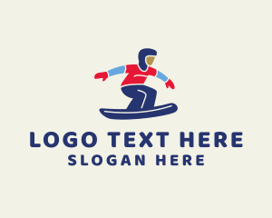 Winter Games - Winter Ski Athlete logo design