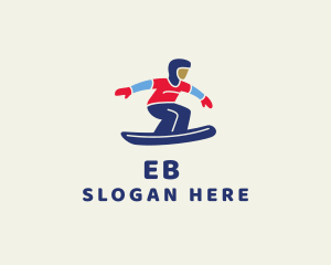 Winter Ski Athlete  Logo