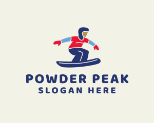 Snowboard - Winter Ski Athlete logo design