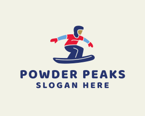 Snowboarding - Winter Ski Athlete logo design