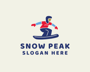 Skiing - Winter Ski Athlete logo design