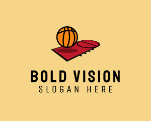 Sports Basketball Court   logo design