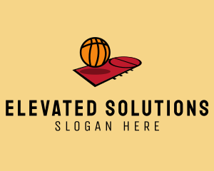 Sports Basketball Court   logo design