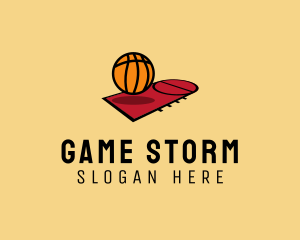 Sports Basketball Court   logo design