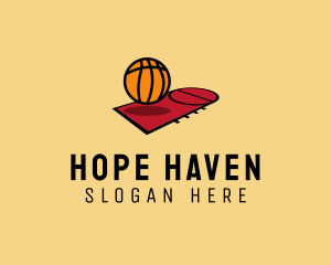 Coaching - Sports Basketball Court logo design