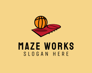 Sports Basketball Court   logo design