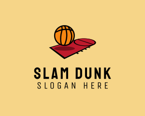 Basketball - Sports Basketball Court logo design