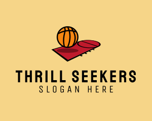 Sports Basketball Court   logo design