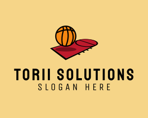 Sports Basketball Court   logo design