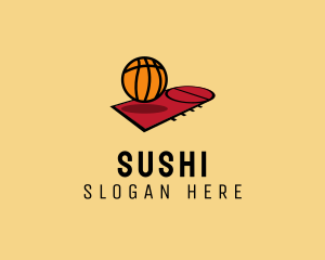 Sports Basketball Court   logo design