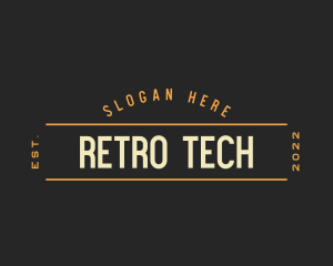 Retro Hipster Business logo design