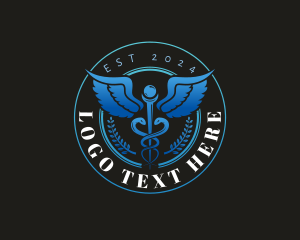 Caduceus - Healthcare Caduceus Staff logo design