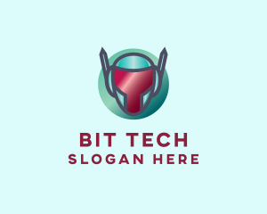 Tech Gamer Robot logo design