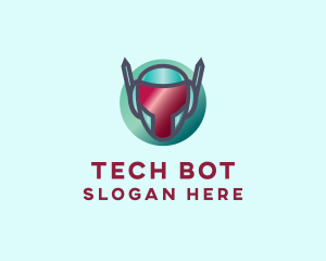 Tech Gamer Robot logo design