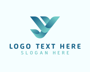 Advisory - Gradient Ribbon Business Letter Y logo design