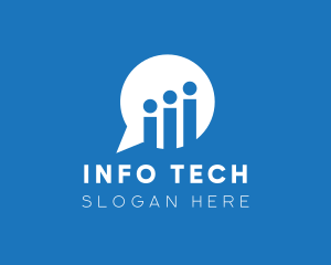 Information - Chat Information Letter I logo design