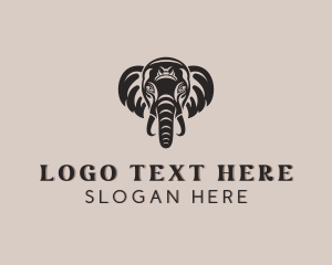Tapir - Elephant Safari Zoo logo design