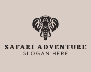 Botswana - Elephant Safari Zoo logo design