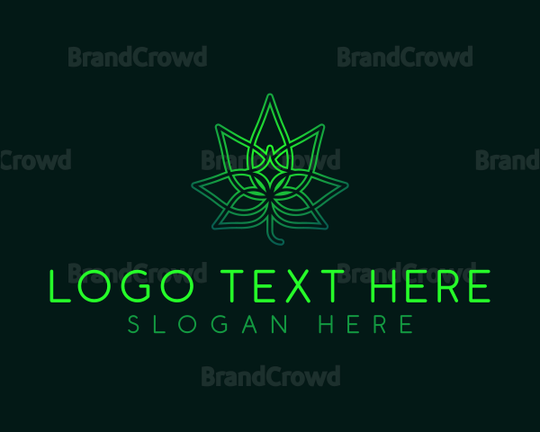 Marijuana Cannabis Leaf Logo