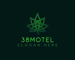 Marijuana Cannabis Leaf logo design