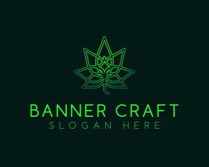 Marijuana Cannabis Leaf logo design