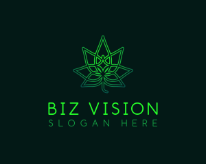 Marijuana Cannabis Leaf logo design