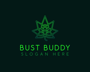 Marijuana Cannabis Leaf logo design