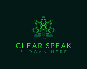 Marijuana Cannabis Leaf logo design