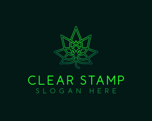 Marijuana Cannabis Leaf logo design