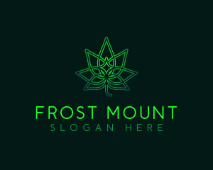 Marijuana Cannabis Leaf logo design